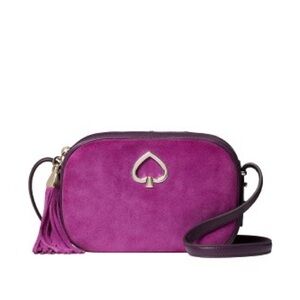 Kate Spade Purple Kourtney Leather And Suede Camera Bag 
Excellent Condition